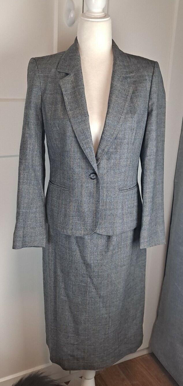 77. VTG Maggie's of Wayzata wool skirt suit 1980s fully Lined Size 8